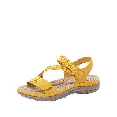 Rieker sandal til dame i gul