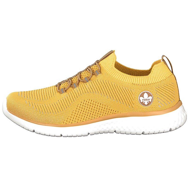 plisseret Seneste nyt to uger N9474-69 Rieker Sneakers til dame i gul.