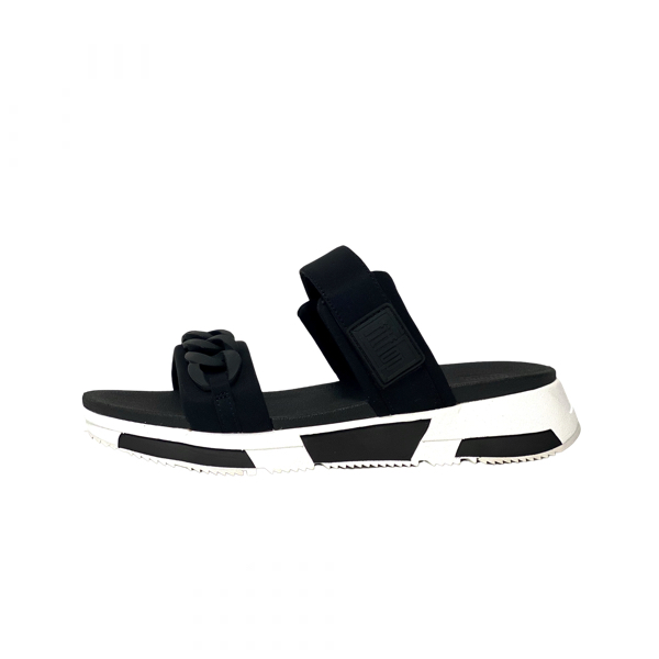 Fitflop Heda Chain Slides sandal i sort til dame | Damkjær Sko