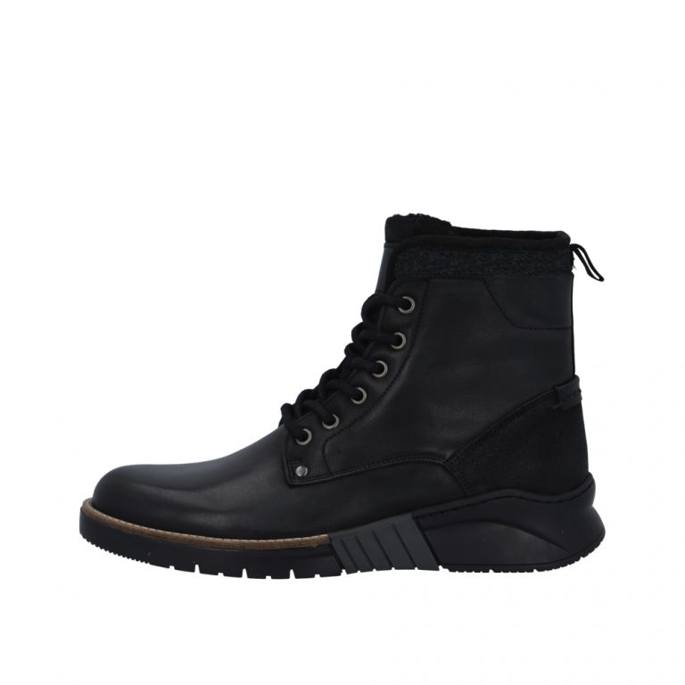 Bianco Biadirk støvle i sort til herre. Skindstøvle i blød kvaltiet med lynlås o snøre! Model: 66-71956