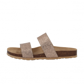 Bianco sandal dame rosegold