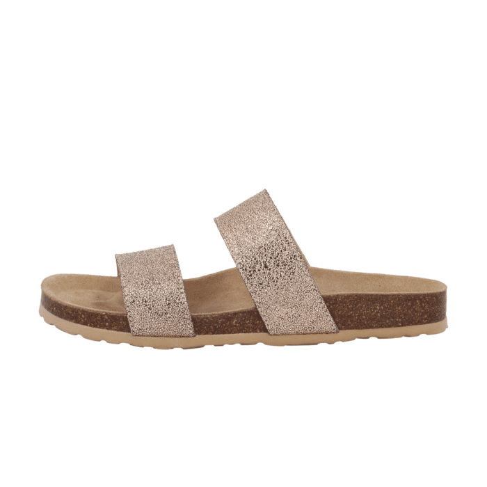 Bianco sandal dame rosegold
