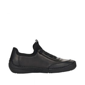 Rieker-Sneakers-Dame-Sort1