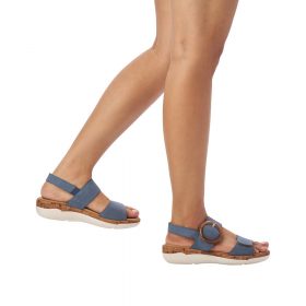 Rieker-Sandal-Dame-Blå6
