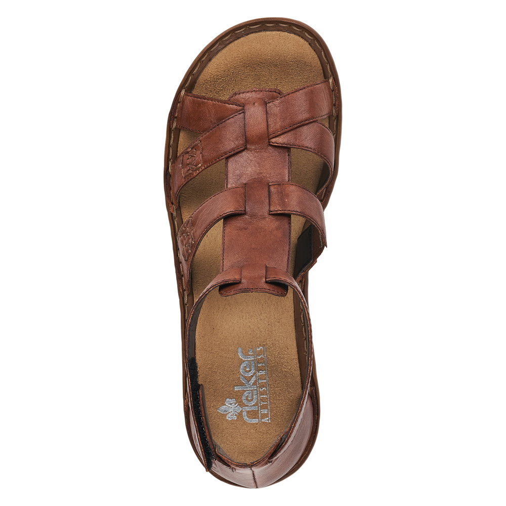 genvinde Anvendelse Personligt Rieker sandal i brun til dame | Bestseller! | Damkjær Sko 》