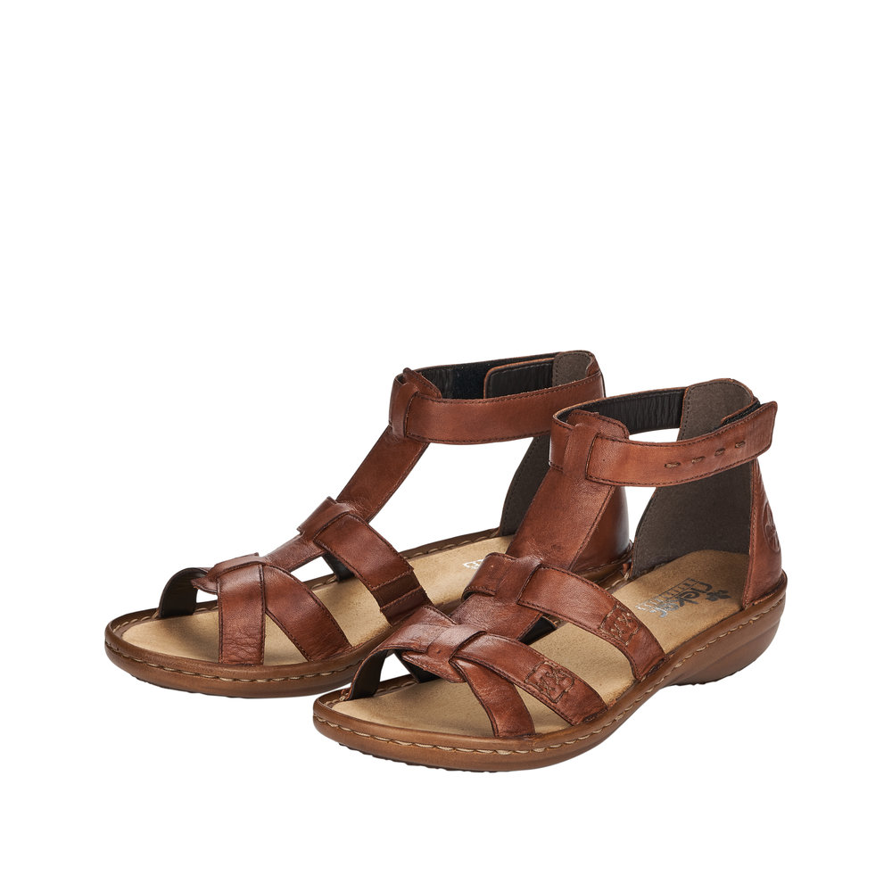 genvinde Anvendelse Personligt Rieker sandal i brun til dame | Bestseller! | Damkjær Sko 》