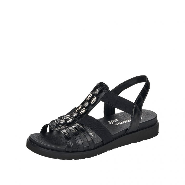 Remonte-Sandal-Sort-Sort