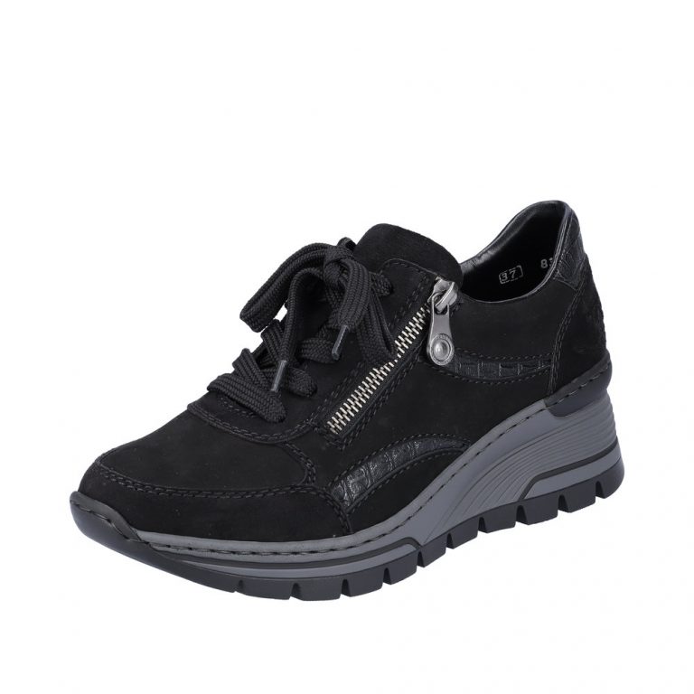 Rieker-sneakers-dame-sort