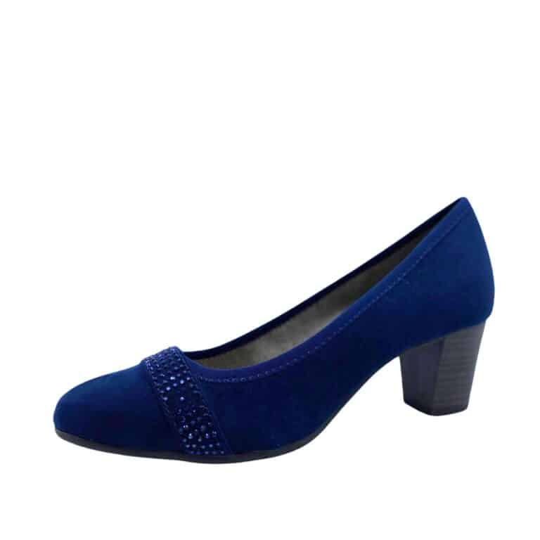 Jana pump til dame i en flot blå farve. Model 8-22467-38
