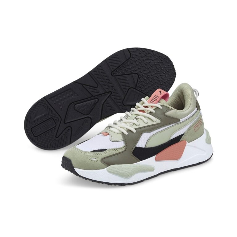 puma sneakers dame i grøn med snøre