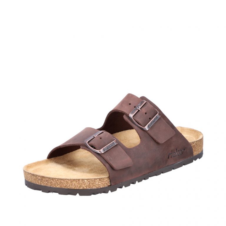 rieker-sandal-herre-brun