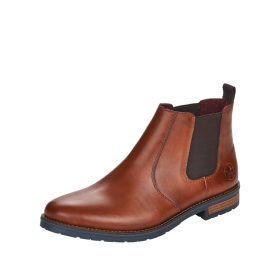 Rieker støvle i brun til herre. Dejlig blød flot brun støvle fra Rieker! Perfekt pasform og god kvalitet. Model: B6733-00
