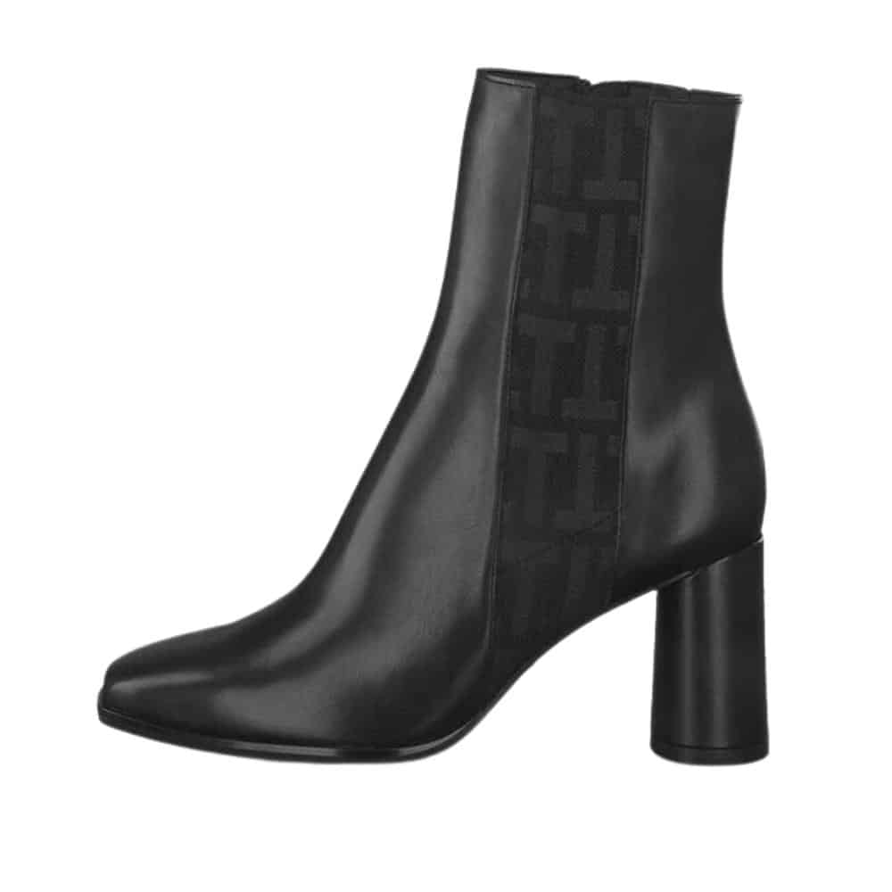 Generel redaktionelle vulkansk Tamaris støvle i sort til dame | 7,5 cm høj hæl | Damkjær Sko 》