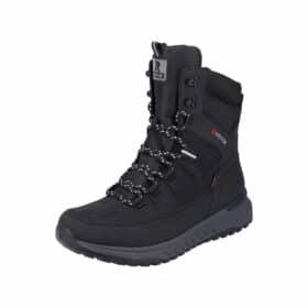 Rieker Revolution støvle i sort til herre. Dejlig blød kvalitet og stødabsorberende såler! Model: U0171-00