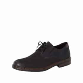 Rieker sko herre i sort med snøre