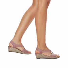 Rieker sandal i rosa til dame 3