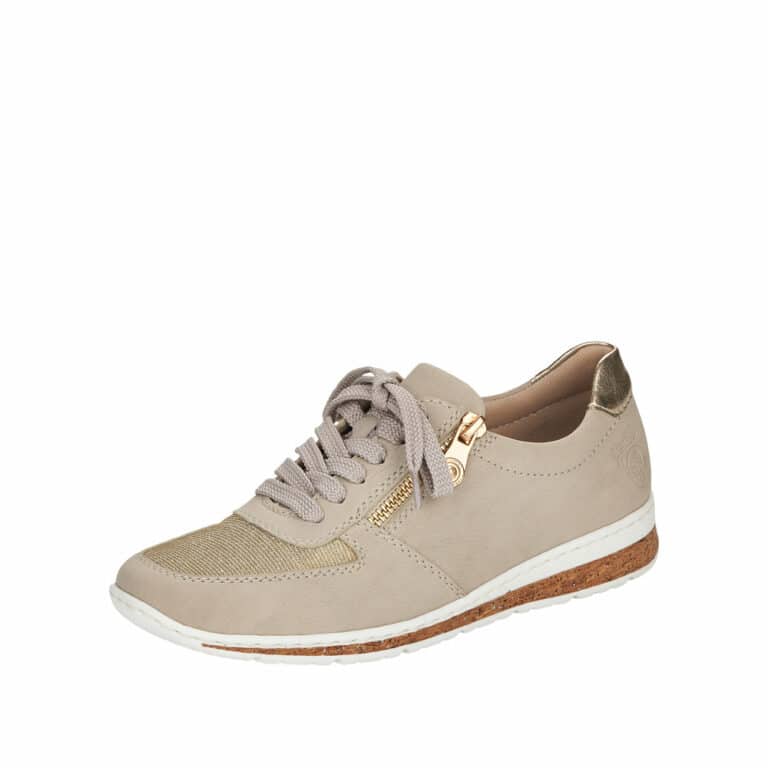 Rieker-sneakers-dame-beige