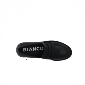 BIANCO loafer sort galleribillede skind 1