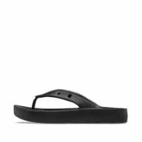 Crocs slippers til dame i sort med tårem og blød sål