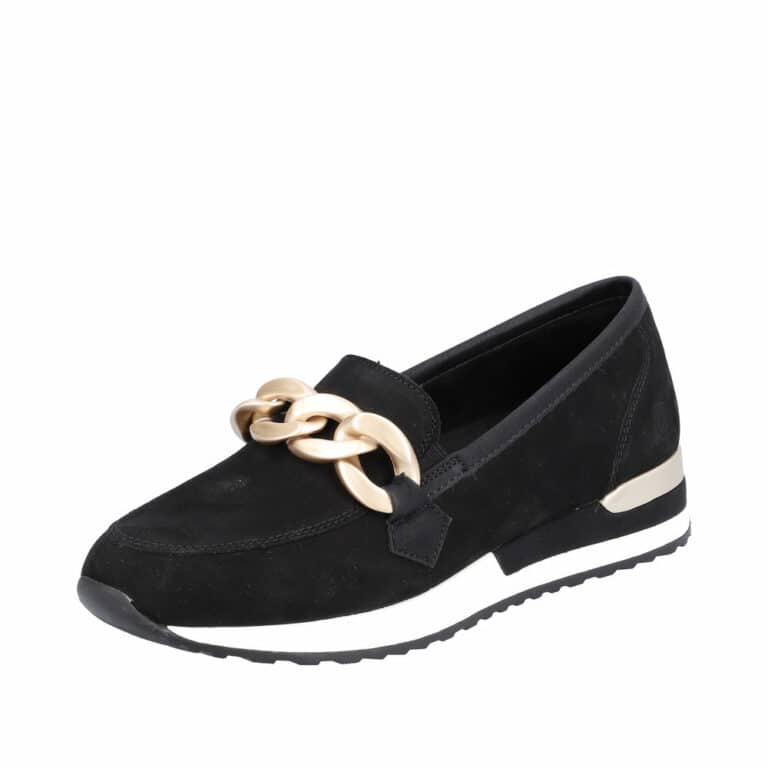 Remonte-loafer-dame-sort