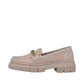 Rieker loafers i beige til dame 1