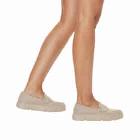 Rieker loafers i beige til dame 3
