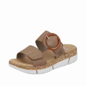 Rieker sandal i beige til dame