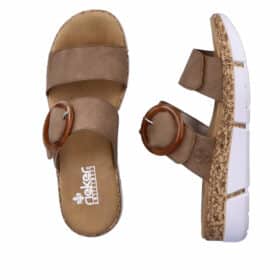 Rieker sandal i beige til dame 3