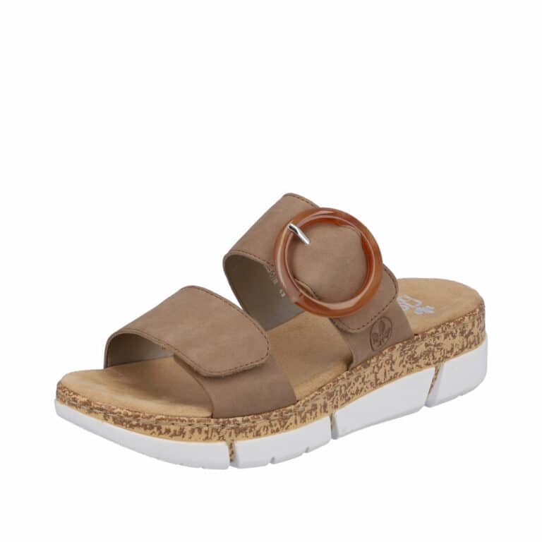 Rieker sandal i beige til dame