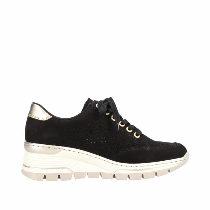 Rieker sneakers i sort til dame