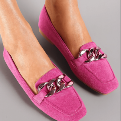Amour loafers til dame i pink og lyserød