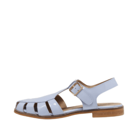 Angulus sandal i flot lyseblå lak farve