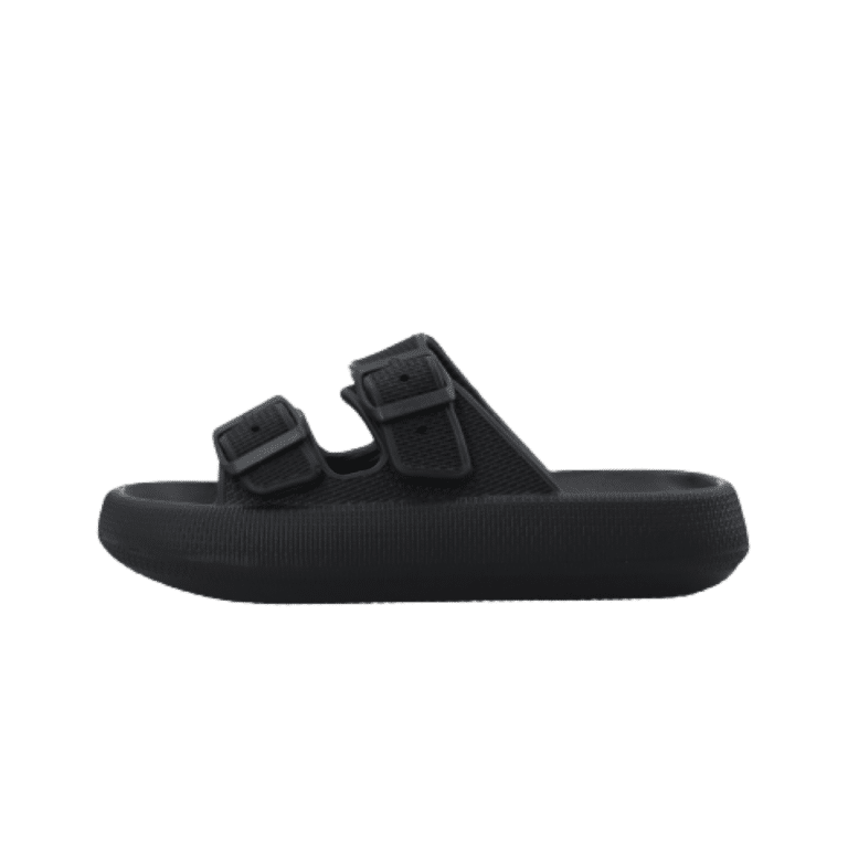 Bianco slipper og sandal i sort til dame