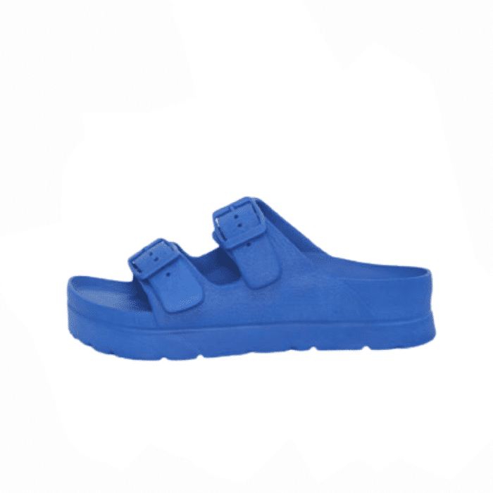 Duffy slippers i blå farve til dame
