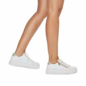 Rieker sneakers i hvid til dame 3