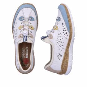 Rieker sneakers i hvid til dame 4