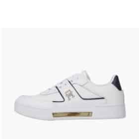 Tommy Hilfiger sneakers i hvid til dame. Flotte gulddetaljer og sporty look.