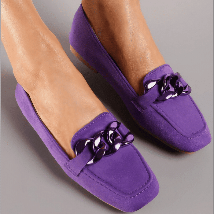 Amour loafers i lilla til dame