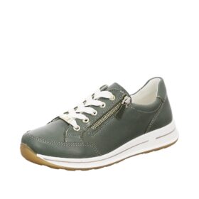 Ara sneakers i grøn med lynlås og snørrebånd