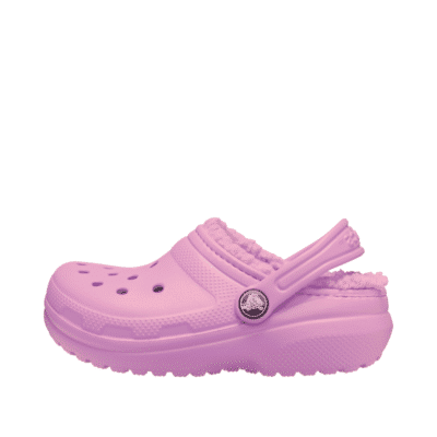 Crocs sandal i lilla til børn med blød for og hælrem