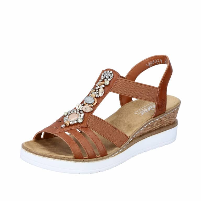 rieker-sandal-dame-brun
