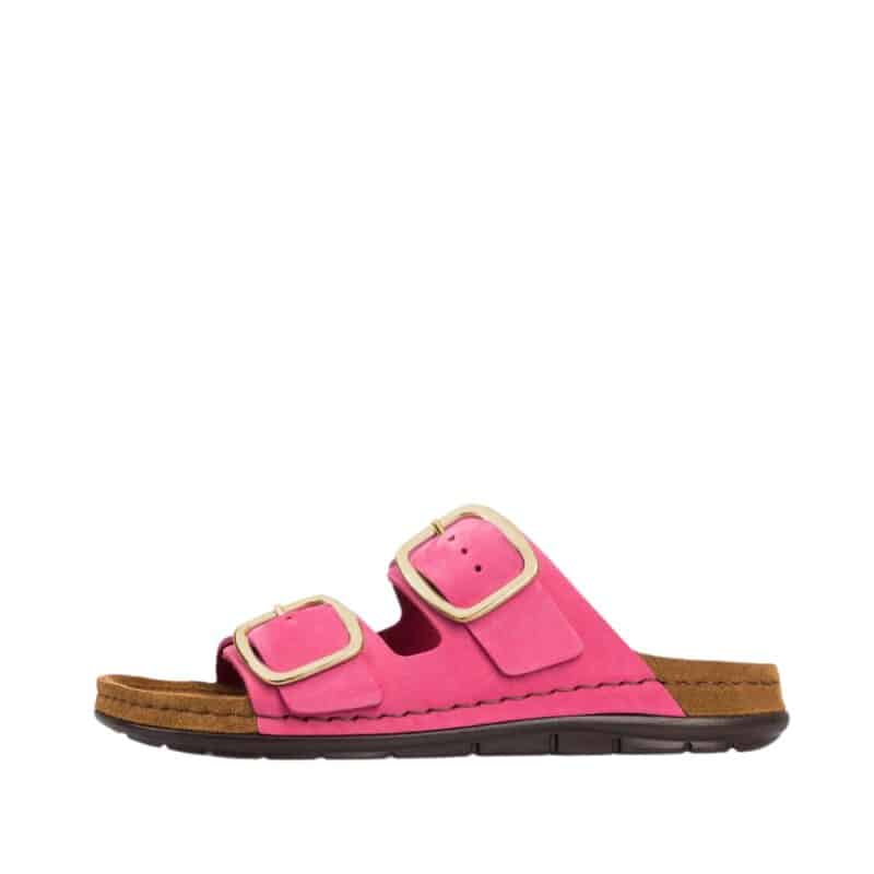 Rohde Easys N°42 sandal i pink til dame. Blødeste sandal i en lækker pink farve, med justerbare remme! Model: 5879-46