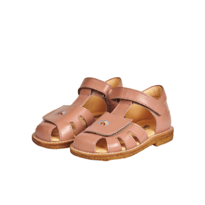 Angulus sandal til børn i rosa med velcro