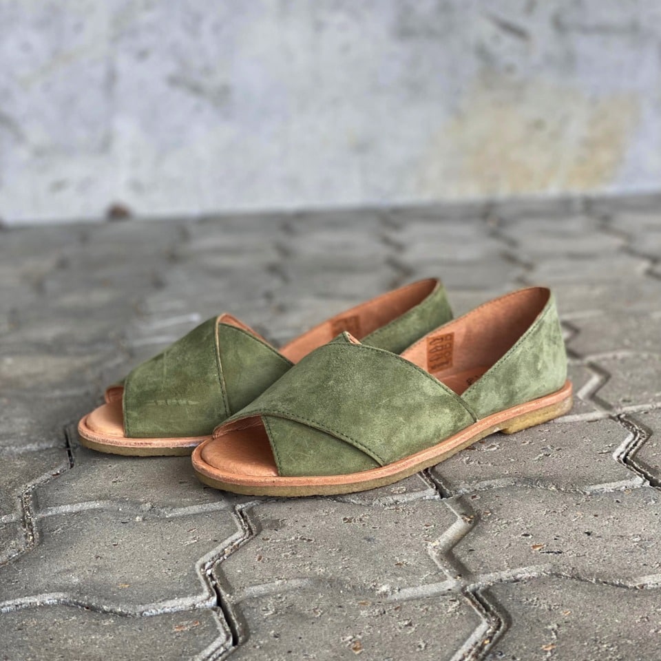 Sandal i Grøn til Dame
