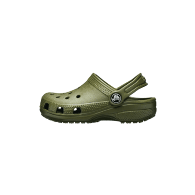 Crocs sandal i grøn khaki til børn med rem