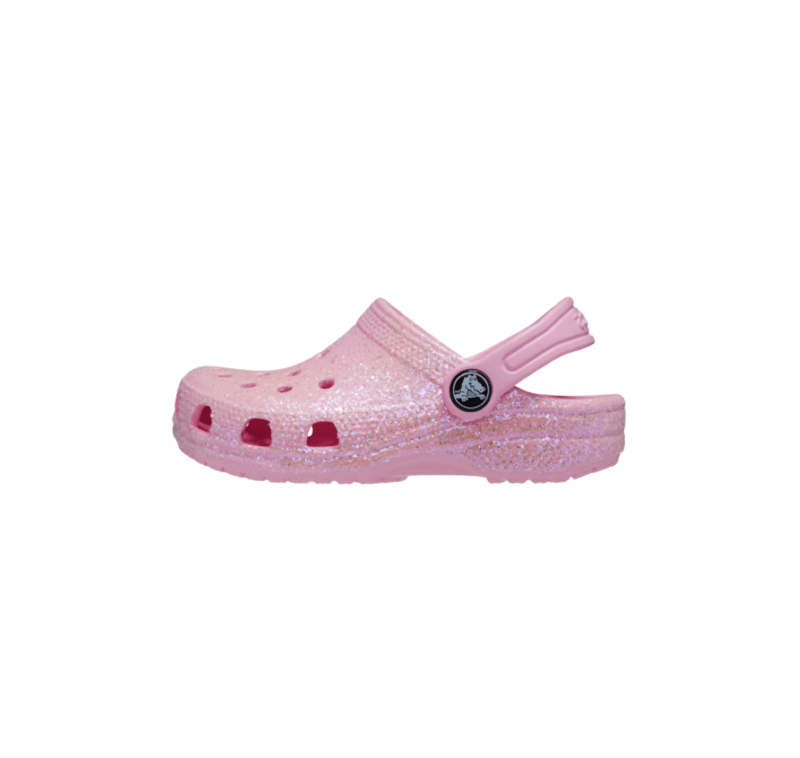 Crocs sandal børn i lyserød glimmer og er en original Crocs