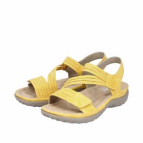 Rieker Sandal i gul til dame 3