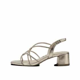 Tamaris sandal dame i guld med glimmer