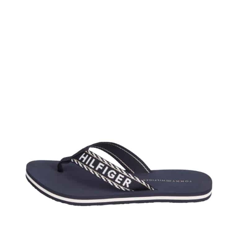Tommy Hilfiger slippers i mørkeblå til dame FW0FW07143DW6