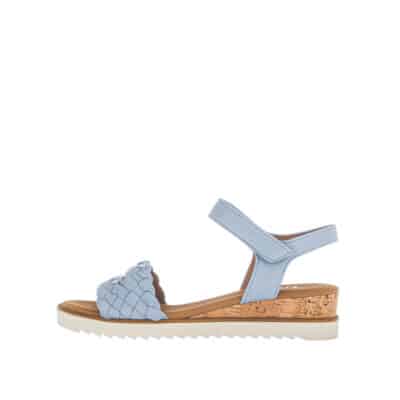 Gabor sandal i flot lyseblå farve med velcro rem til damer